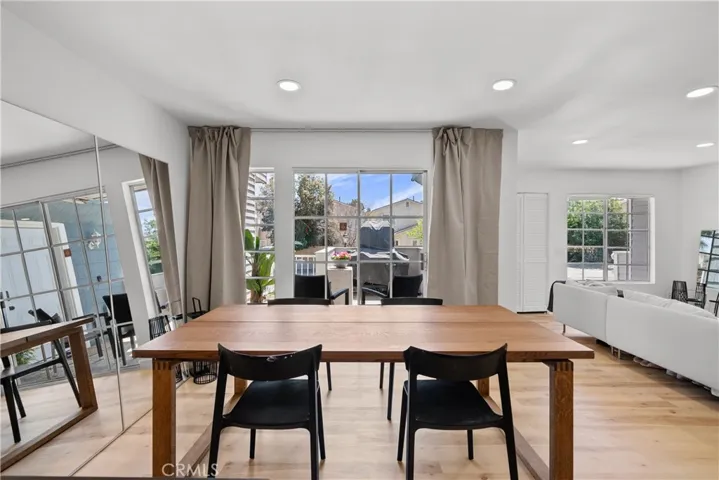 Family room with door to patio.