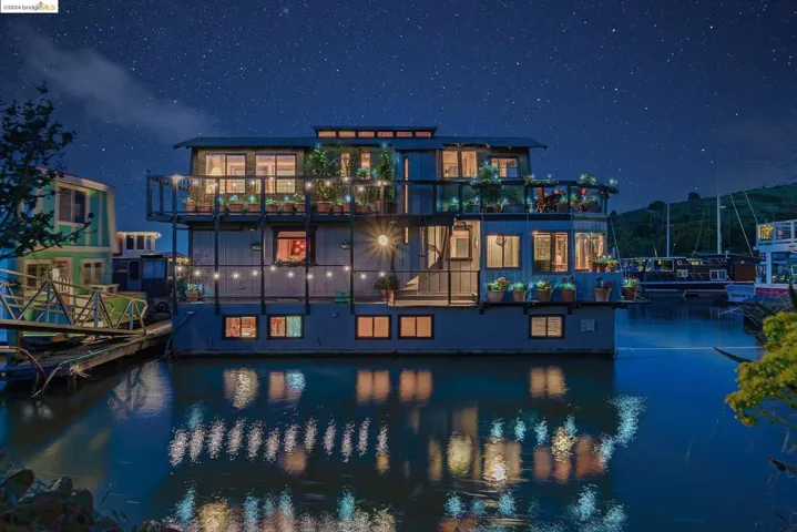Floating Home in the Evening