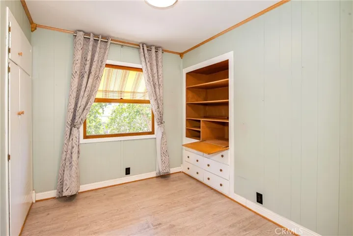 Office with built ins.