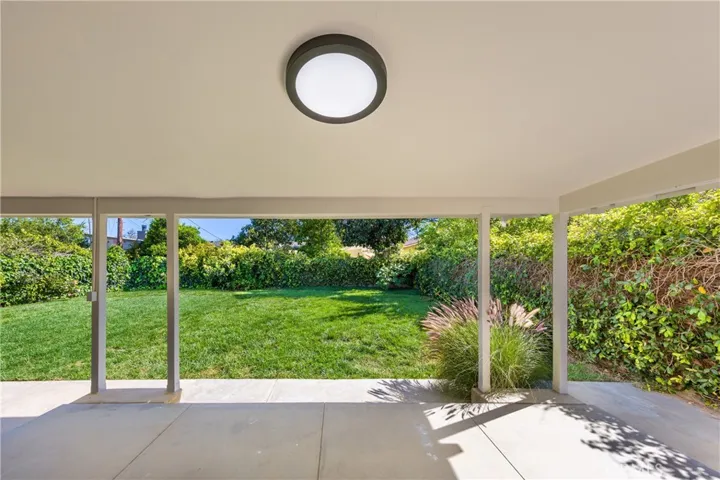 rear patio
