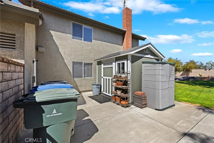 Shed on Side of Home