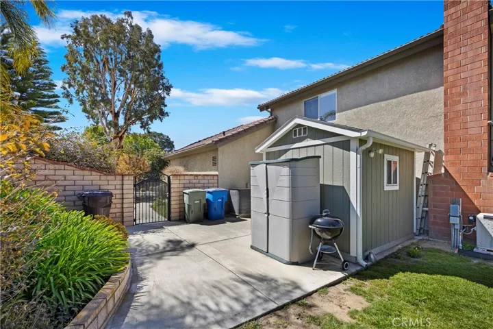 Shed on Side of Home