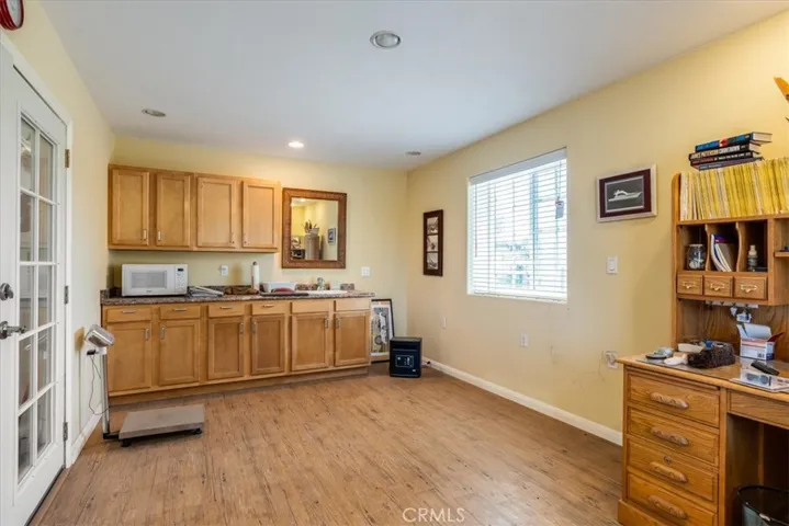 Built-in office at shop
