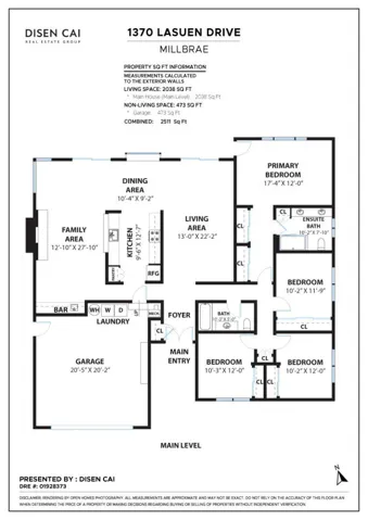 1370 Lasuen Drive, Millbrae, California 94030