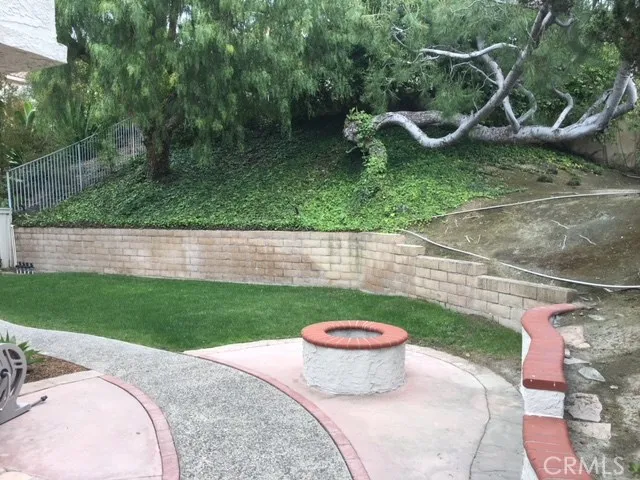 Private backyard