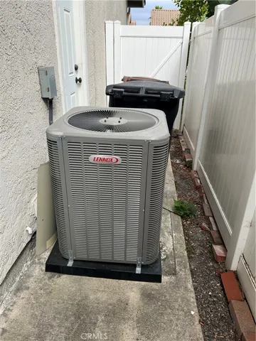 Newer central air conditioning.