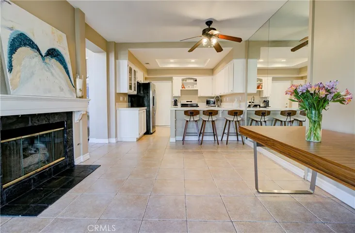 Family room looking towards kitchen.  Such an open floor plan.  Perfect for entertaining.