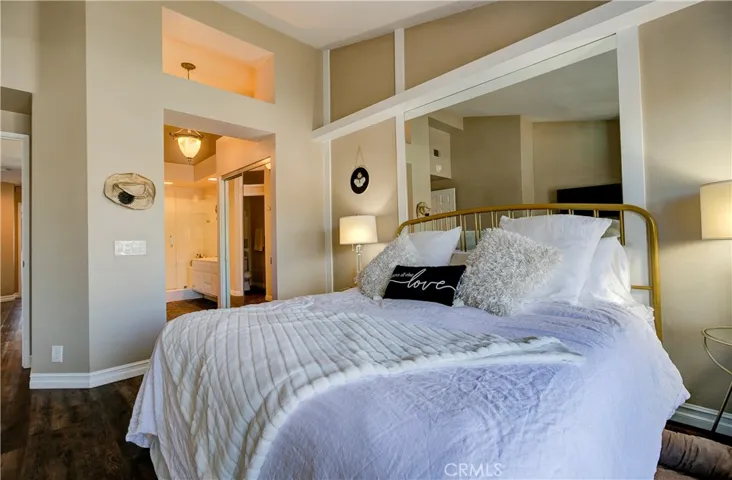 Owner's suite looking into private owners bath.