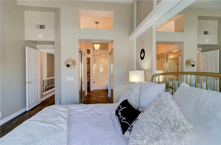 Owners suite looking towards private bath.  Notice the hallway on the left.  Owners suite is on opposite side of the 2 secondary bedrooms.  So private!