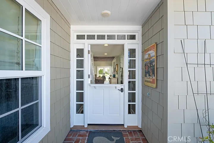Great dutch door at entry.