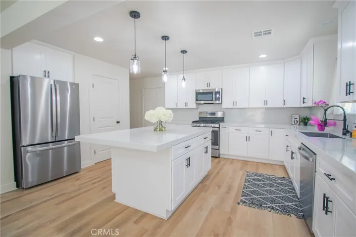 Kitchen with Island and Pantry
