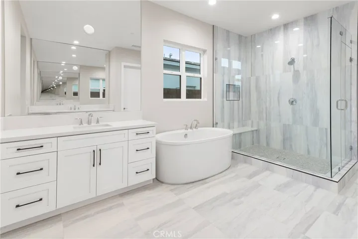 Primary Bathroom with soaking tub and shower