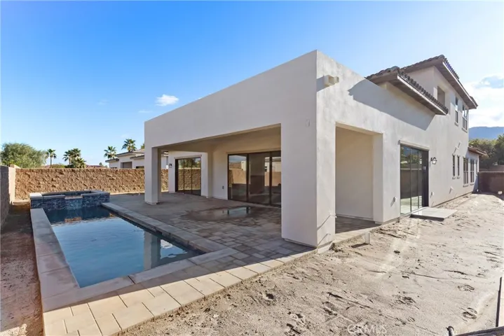 Backyard with pool