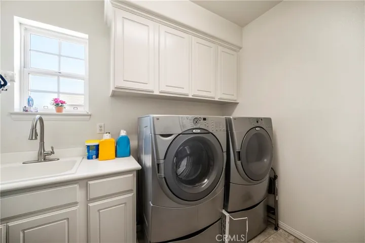 upstairs laundry room.