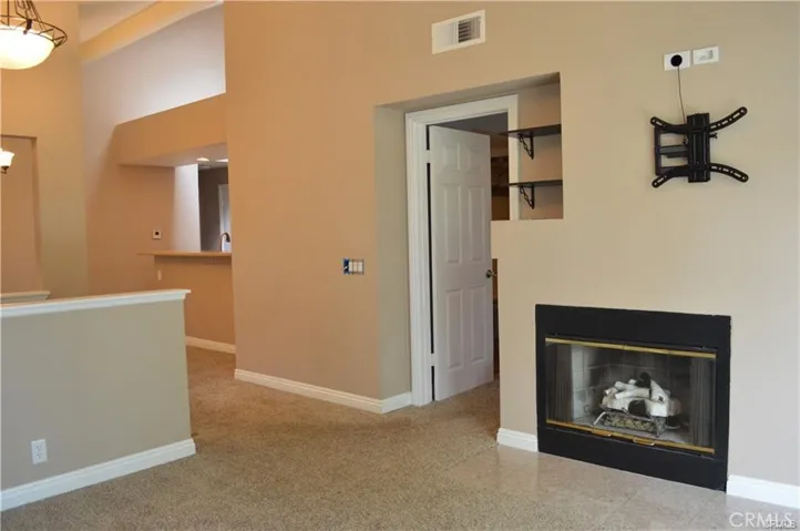 Fireplace in Living Room.