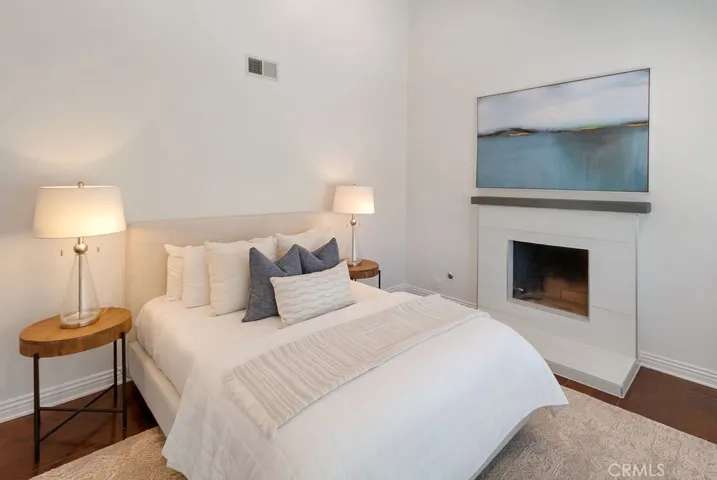Primary bedroom with fireplace