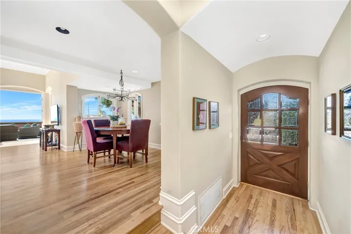 This home welcomes you with its elegant foyer.