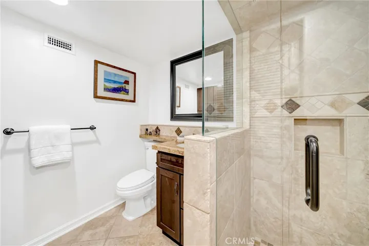 Attached bathroom in the casita.