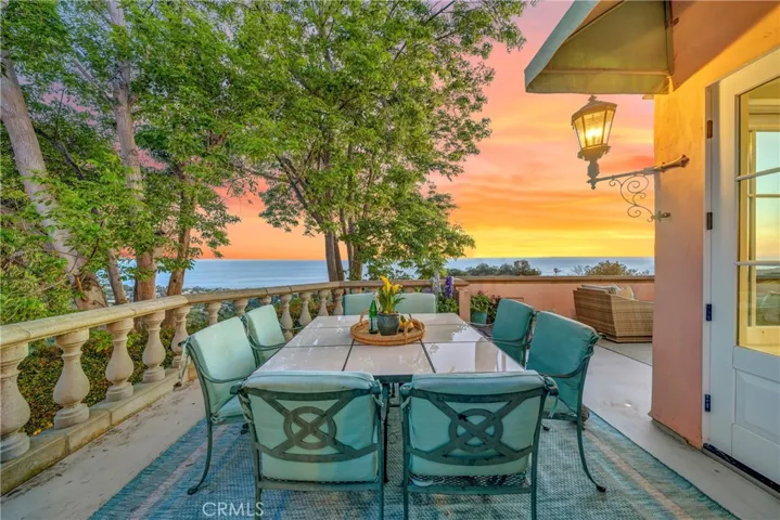 French doors that open to private dining.