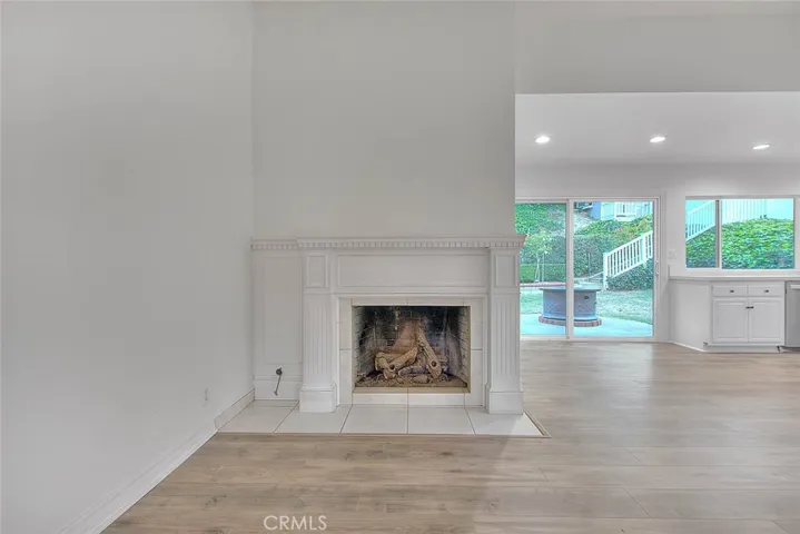 Family room fireplace