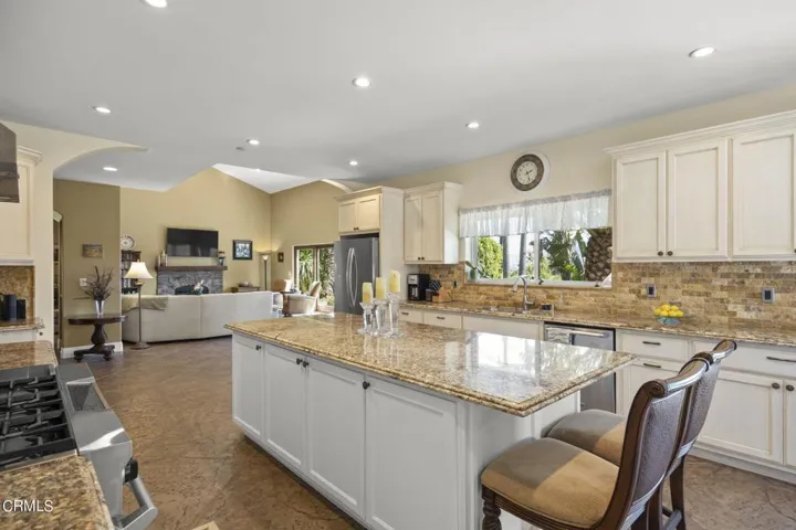 Kitchen Opens to Family Room
