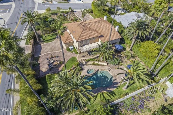 Aerial of Backyard