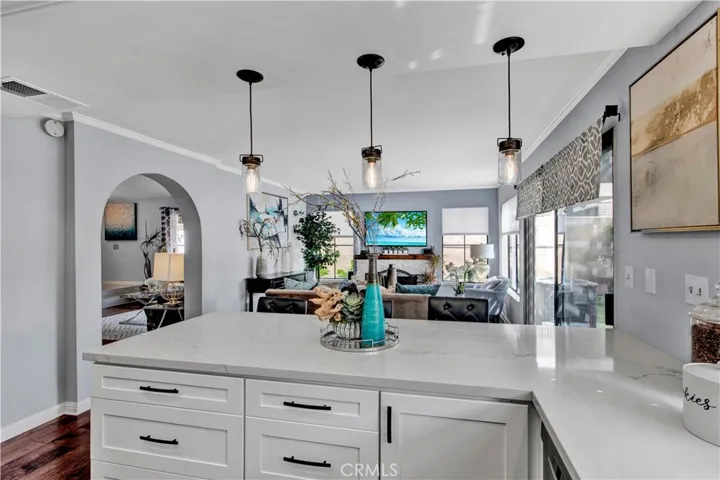 Gorgeous Chef's Kitchen with Quartz Countertops and Views to the backyard