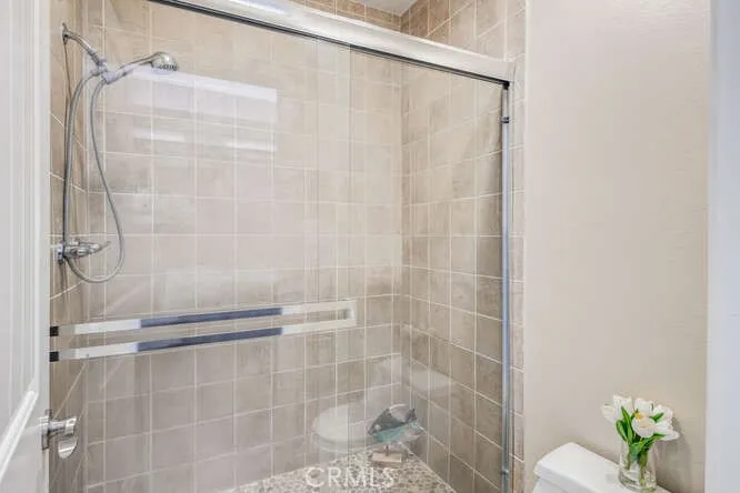 Primary shower and toilet