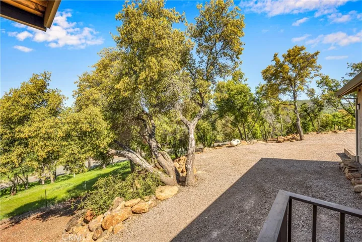 Level area surrounding home