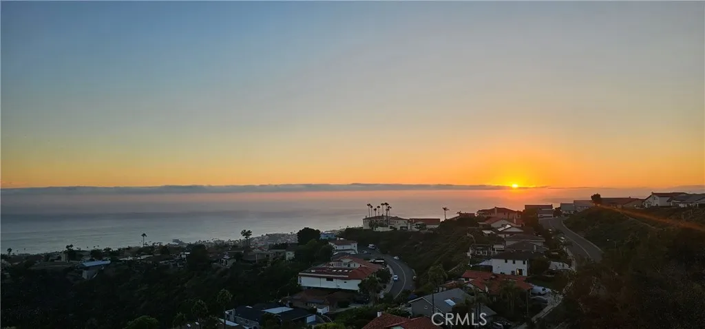 Sunset view from the property