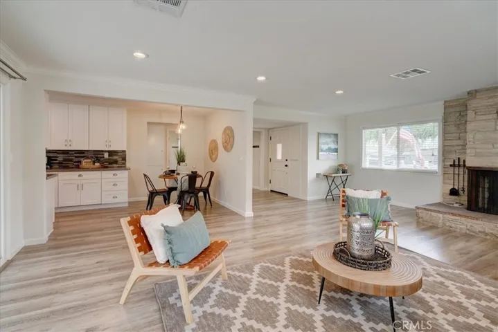Dining Room, Living Room and Entry View