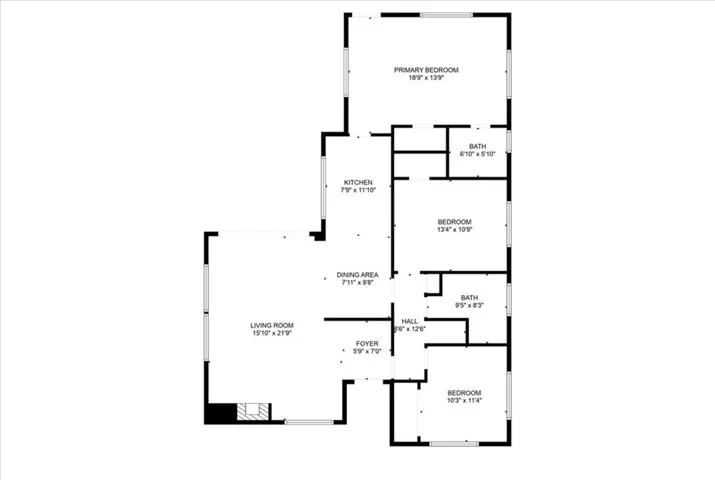 Floor plan (Dimensions are not exact)