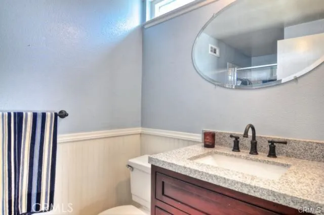 3/4 bath downstairs with shower