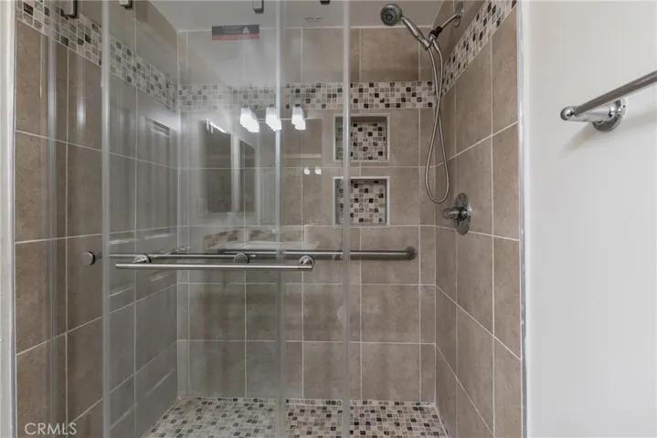 Hallway remodeled bathroom