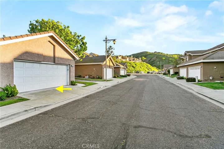 Small Cul-de-sac street with guest parking at end.
