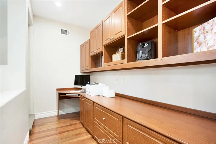 Built in office / study area upstairs.