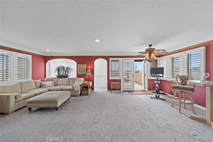 French doors lead to the patio