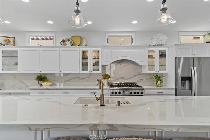 Eye-catching cabinetry with self closing drawers