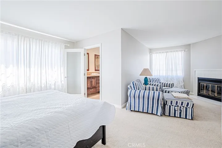 Angle of Bedroom Sitting Area and Bathroom