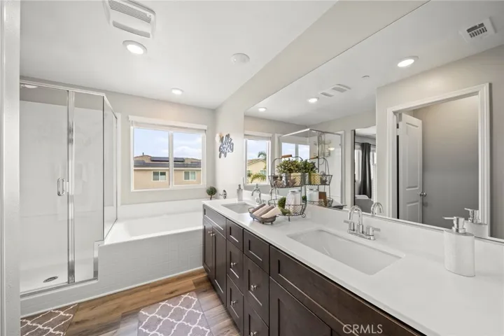 Primary Bathroom with Tub and Walk-In Shower (#2)
