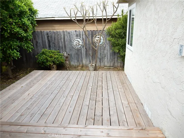 New rear patio deck.