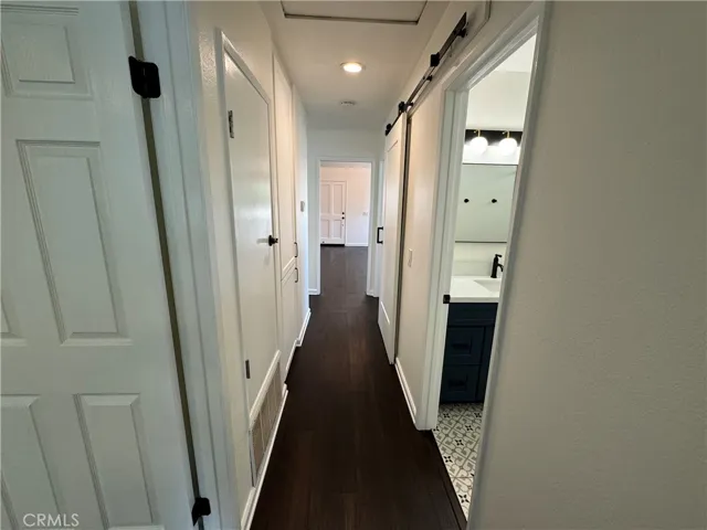 Hallway view from bedrooms