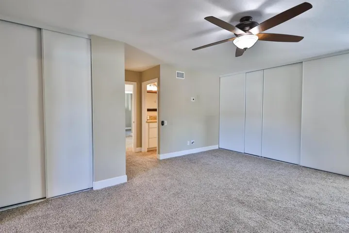 Two closets and en suite bathroom