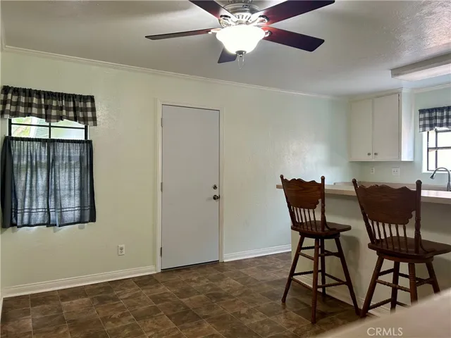 Dining area with direct access to the garage