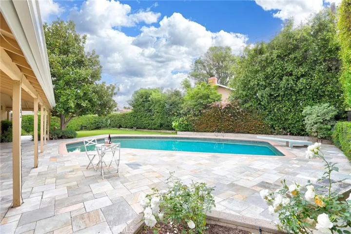 A relaxing view of the private backyard and pool!