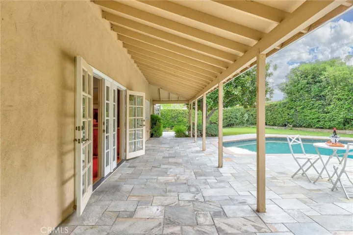 The fully covered patio cover perfect for entertaining!