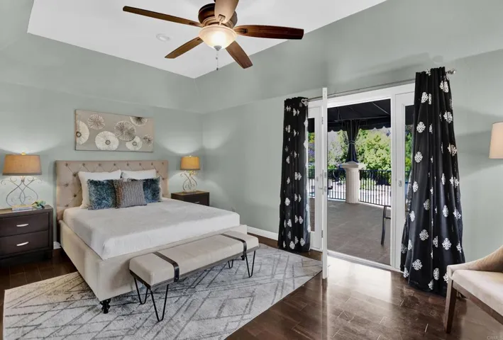 Upstairs Bedroom w/access to the Balcony
