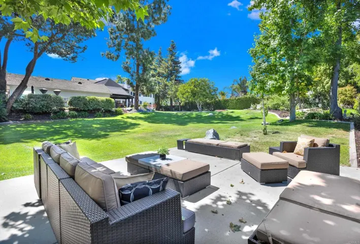 Patio Area & view of the yard