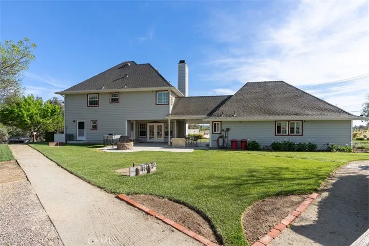 Rear of home & garage