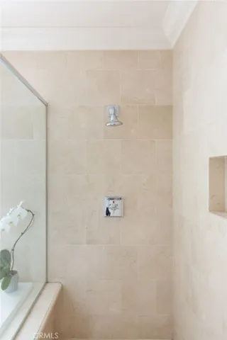 Primary bathroom standing shower